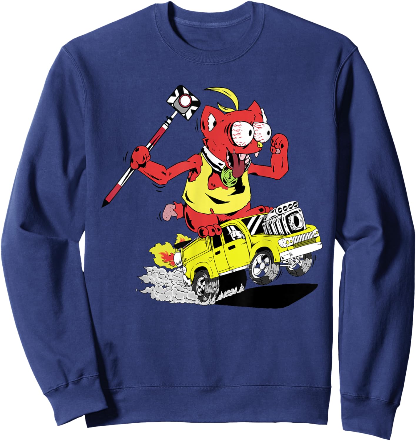 Survey Cat Sweatshirt - Sweatshirt | Navy