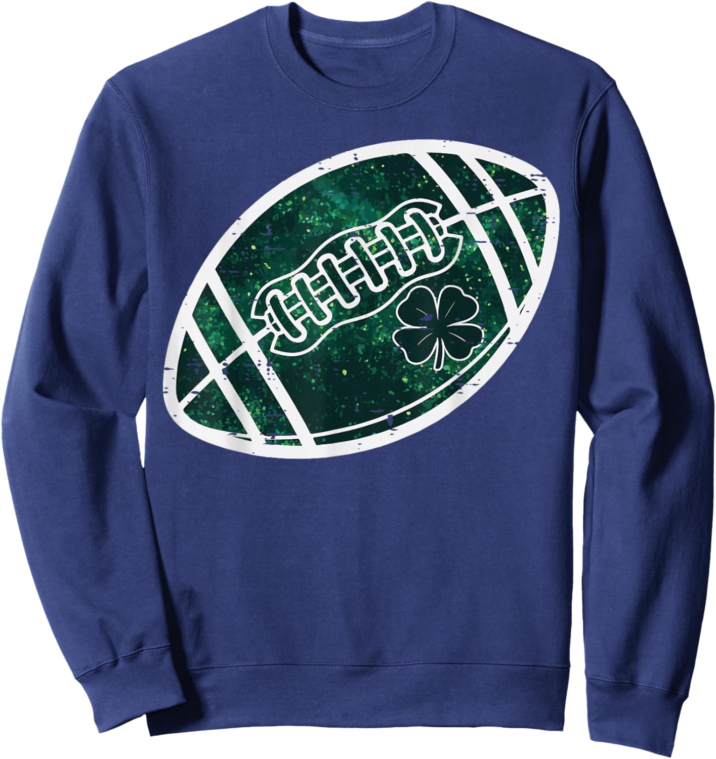 St Patricks Day American Football Saint Paddys Men Boys Kids Sweatshirt - Sweatshirt | Navy