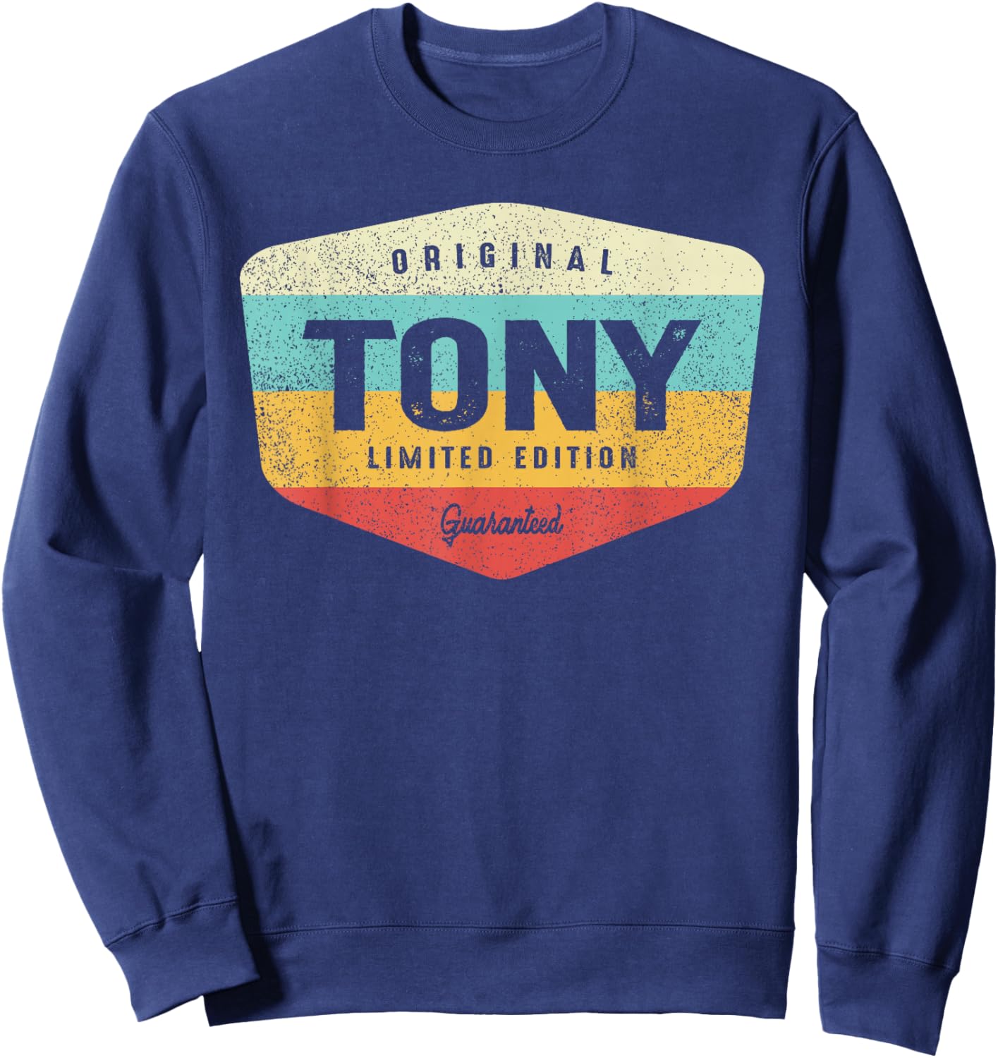 Tony Personalized Name - Tony Sweatshirt - Sweatshirt | Navy