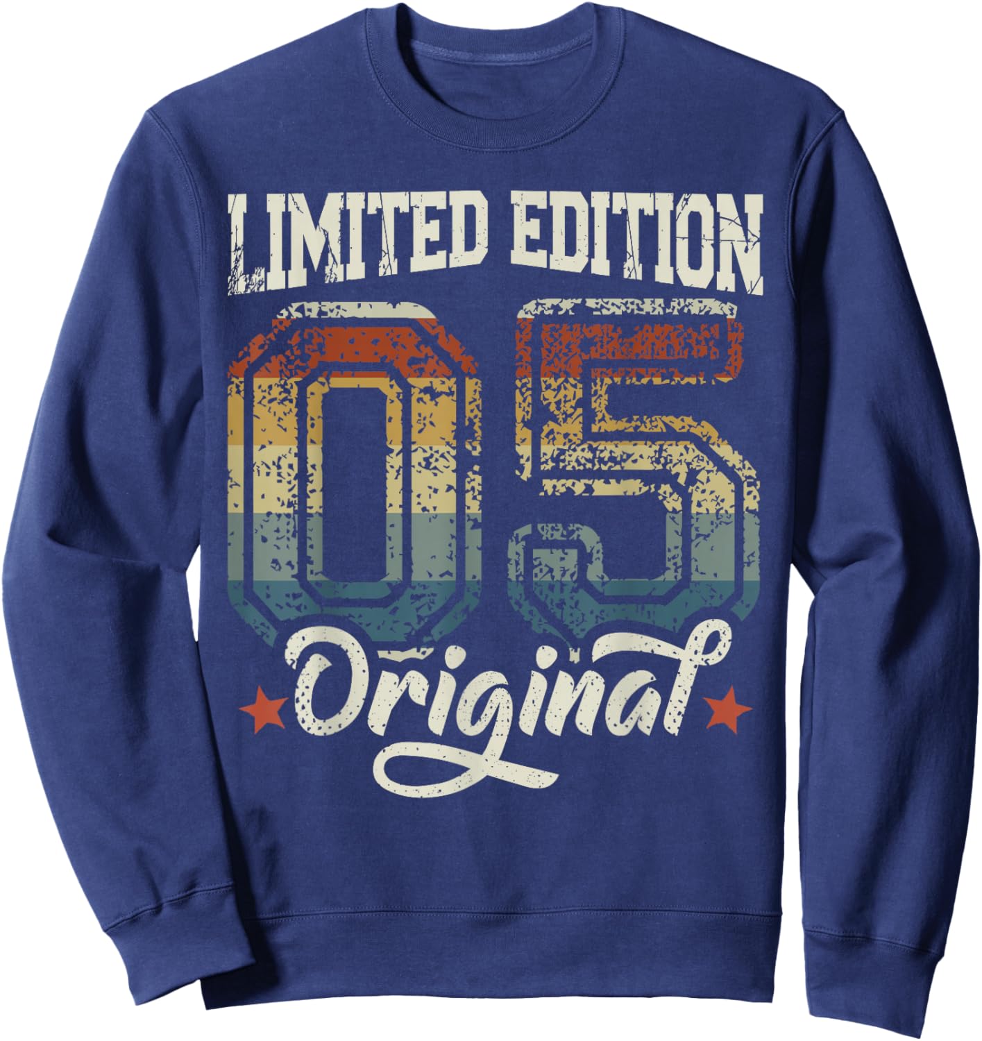 21st Birthday Man Woman 21 Years 2005 Decorative Gift Funny Sweatshirt - Sweatshirt | Navy