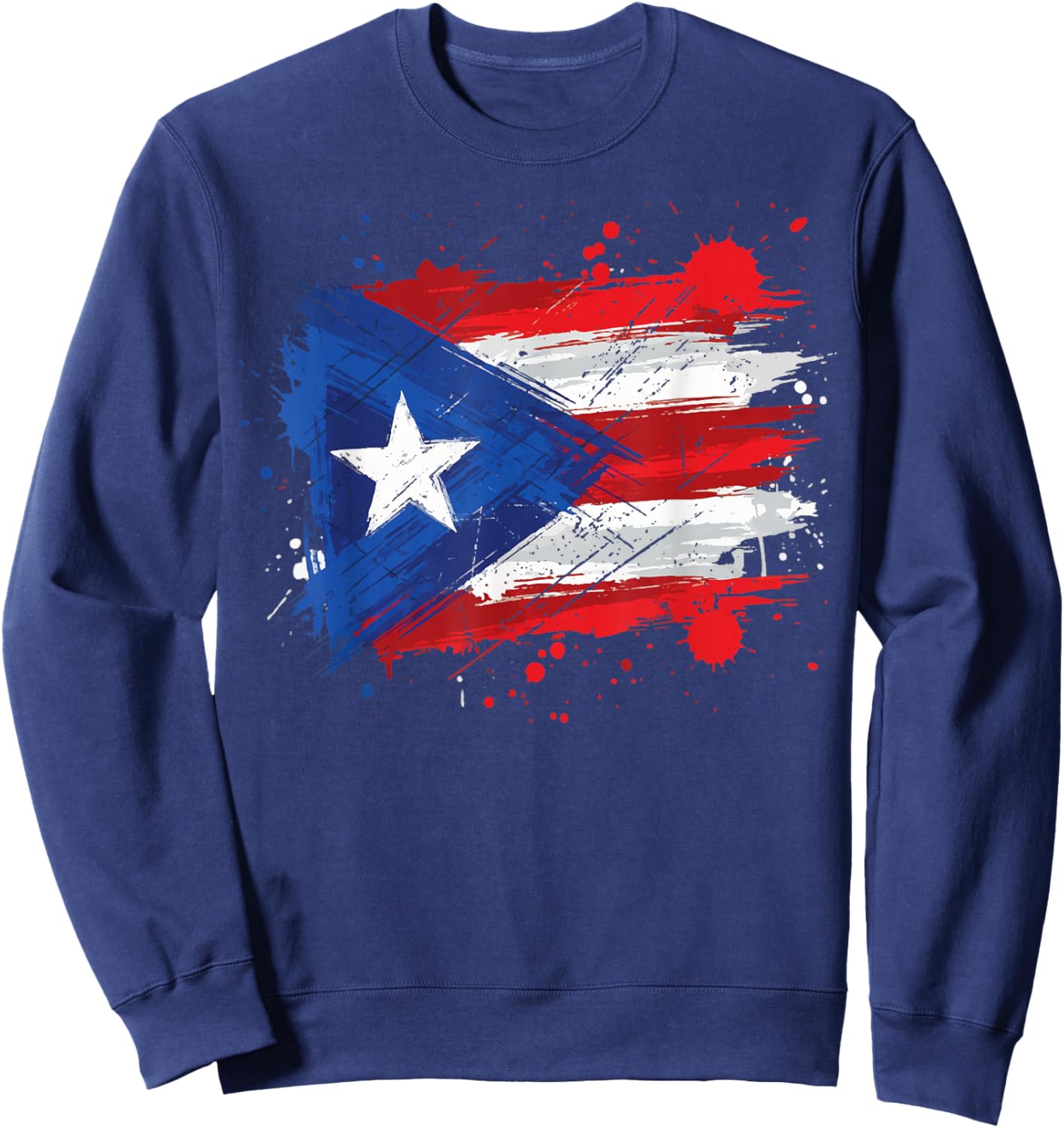 Puerto Rico Flag Sweatshirt - Sweatshirt | Navy