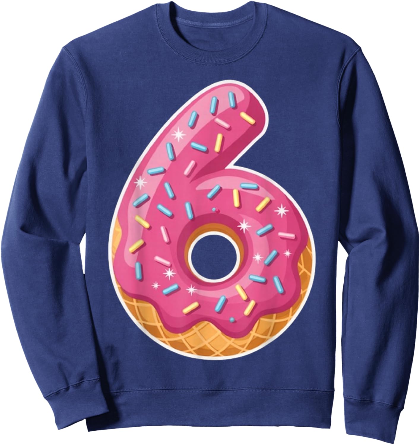Six Seven 6 7 Donut Ice Cream Meme Rizz Couple Halloween Sweatshirt - Sweatshirt | Navy