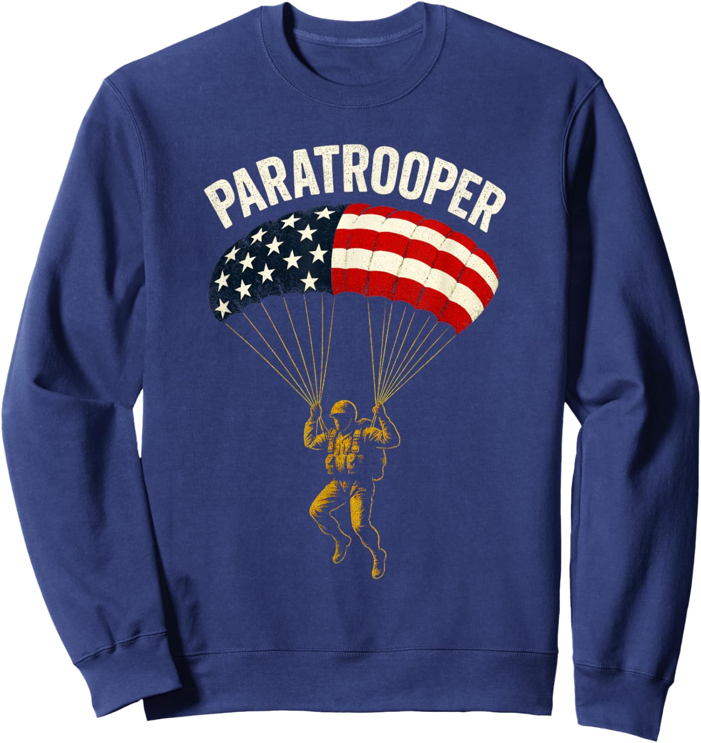 Paratrooper - Military Soldier Skydiving Sweatshirt - Sweatshirt | Navy
