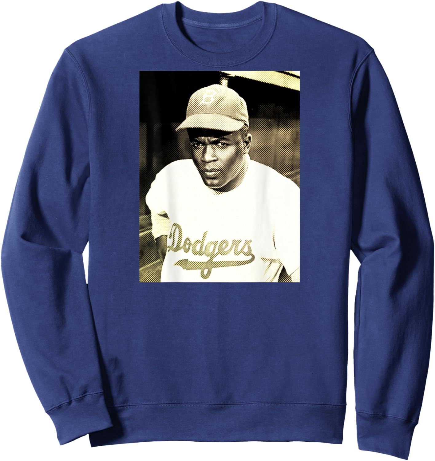 Jackie Robinson_003_Back Printed Sweatshirt - Sweatshirt | Navy