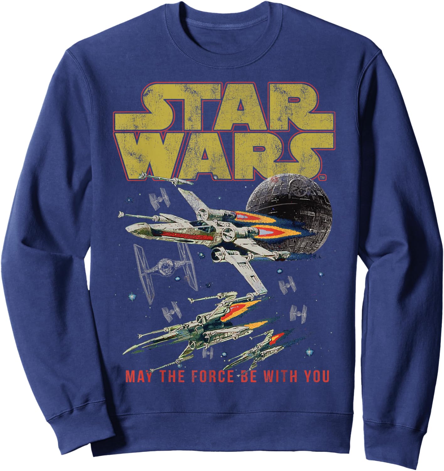 Star Wars A New Hope X-Wing May The Force Be with You Sweatshirt - Sweatshirt | Navy
