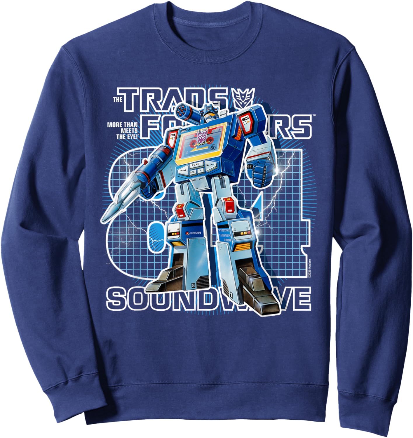 Transformers Retro Decepticon Soundwave 1984 Sweatshirt - Sweatshirt | Navy