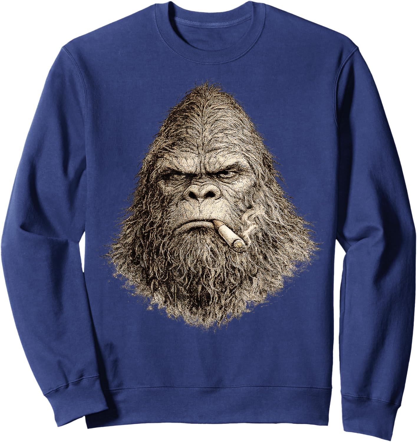 Vintage Bigfoot Street Y2K Style Meme Funny Gifts Men Women Sweatshirt - Sweatshirt | Navy