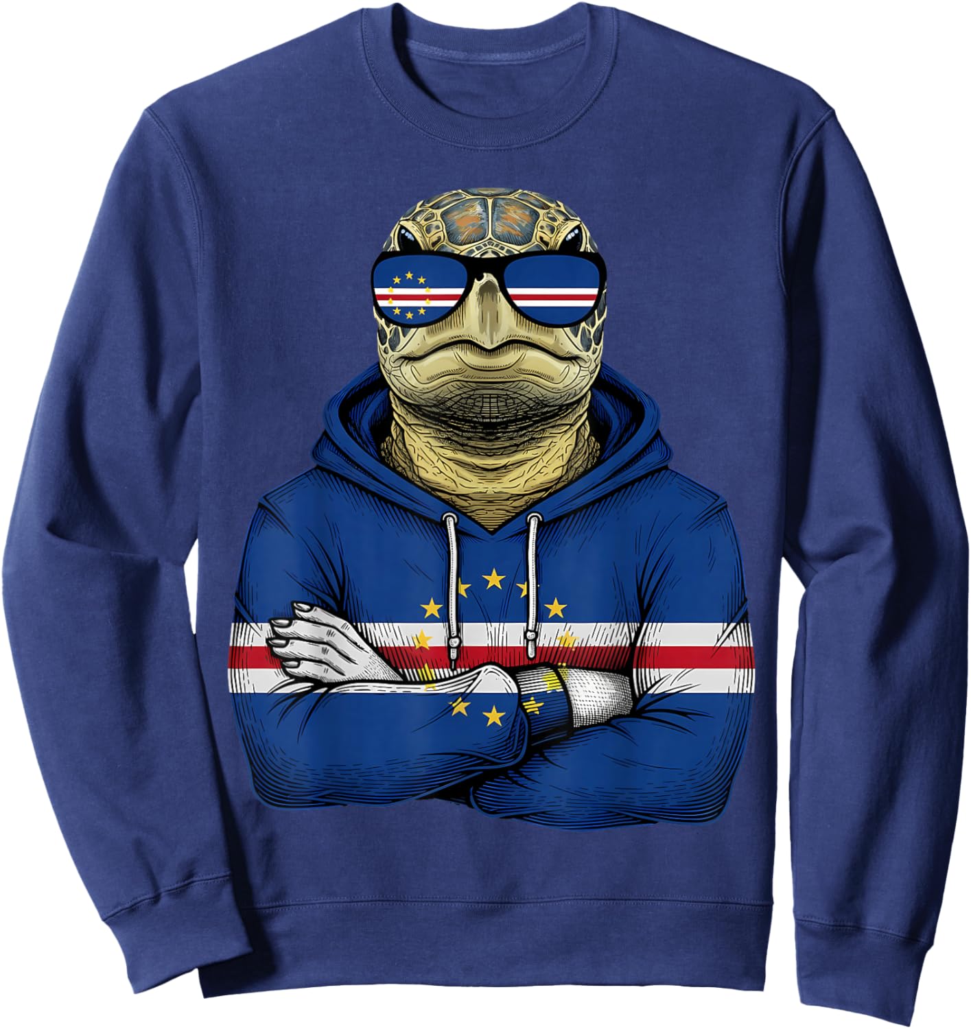 Cape Verde Flag Cabo Verde Cape Verdean Roots Sweatshirt - Sweatshirt | Navy
