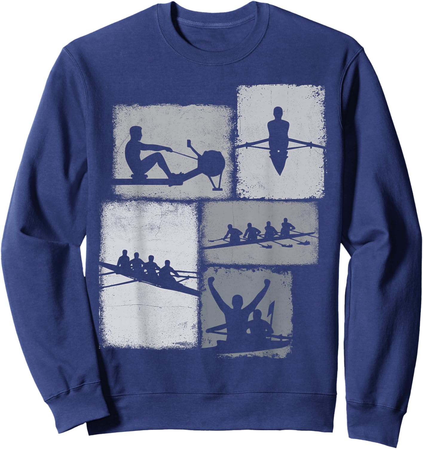 Rowing Collage Rower Men Kids Coach Youth Boys Sweatshirt - Sweatshirt | Navy