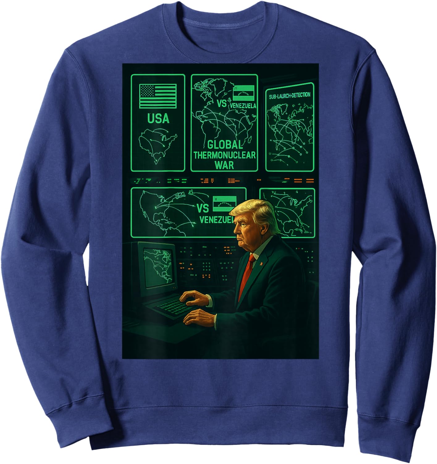 Operation Southern Spear Military Tactical Patriotic Sweatshirt - Sweatshirt | Navy