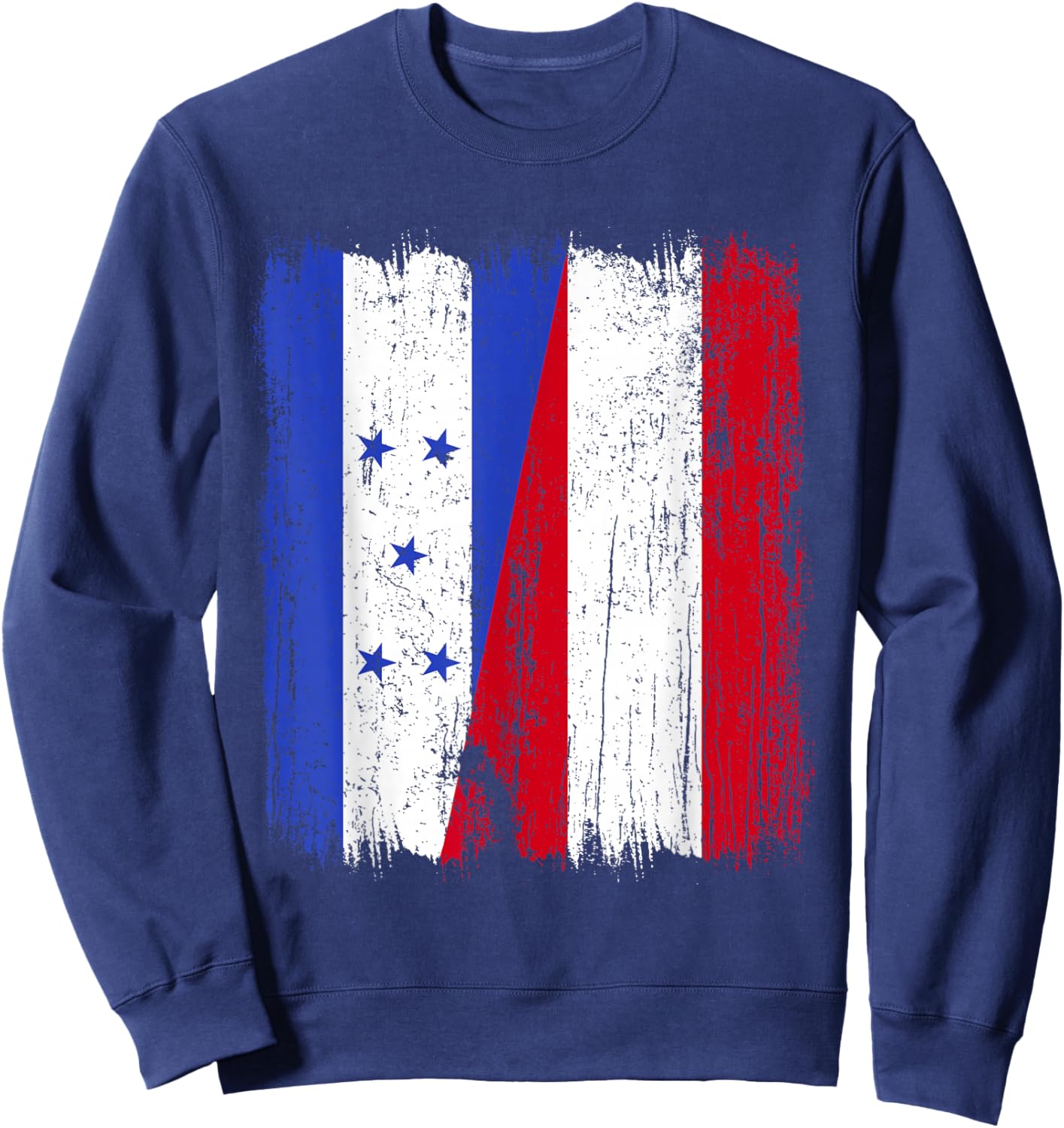 Honduras Austria Half Flag Honduran Austrian Heritage Sweatshirt - Sweatshirt | Navy