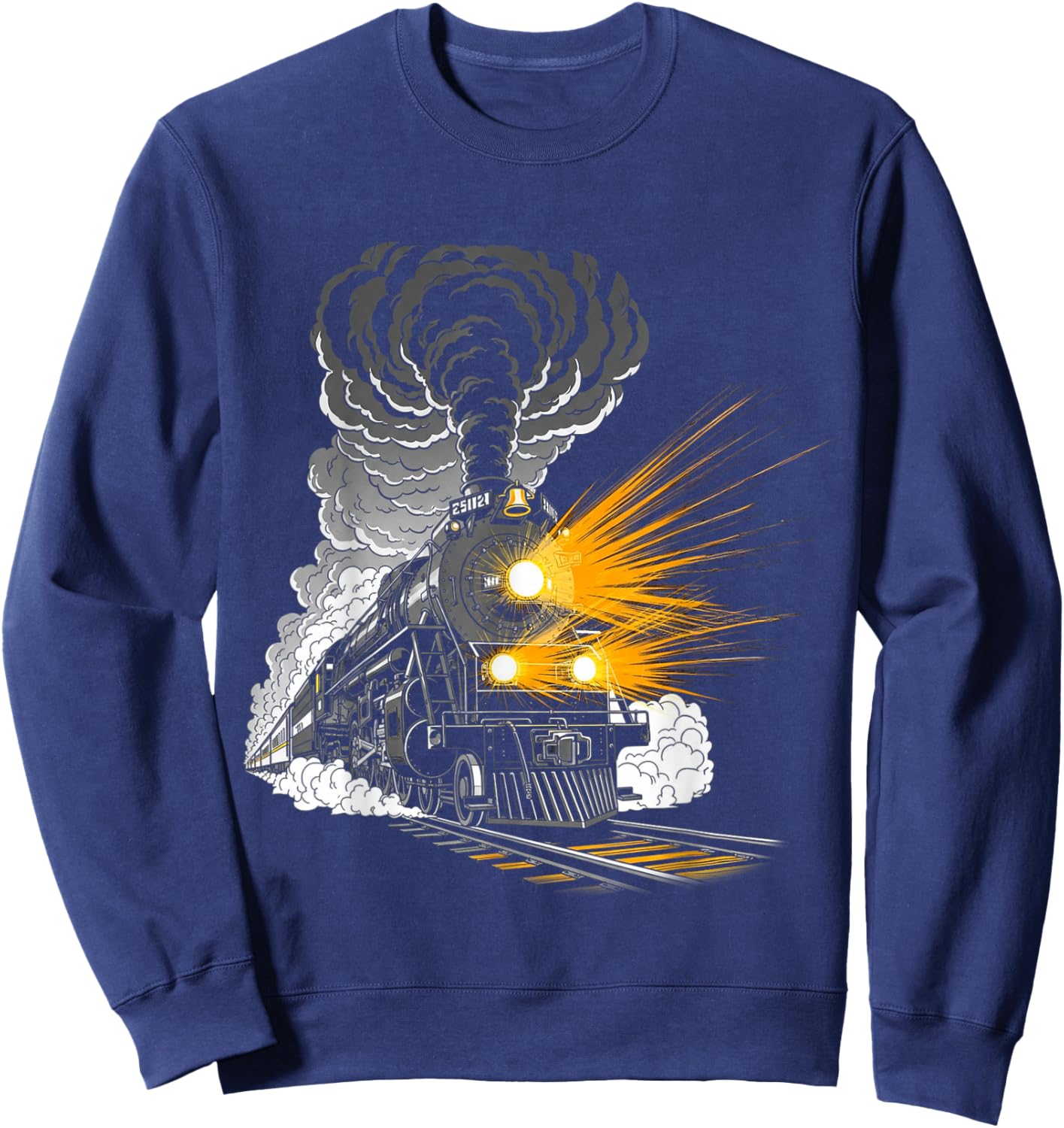 Steam Locomotive Train 4014 Vintage Big Boy Railroad Engine Sweatshirt - Sweatshirt | Navy