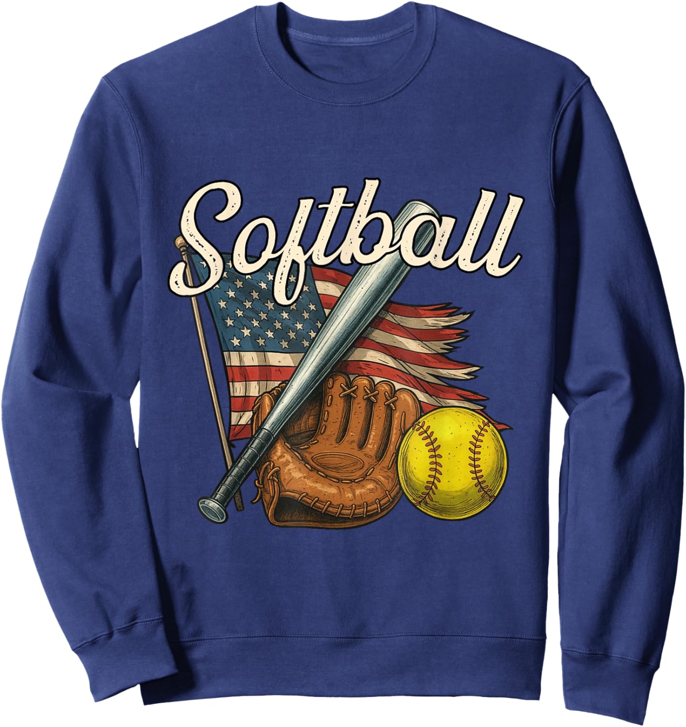 Softball - Softball Lover Softball Player Softballer Sweatshirt - Sweatshirt | Navy