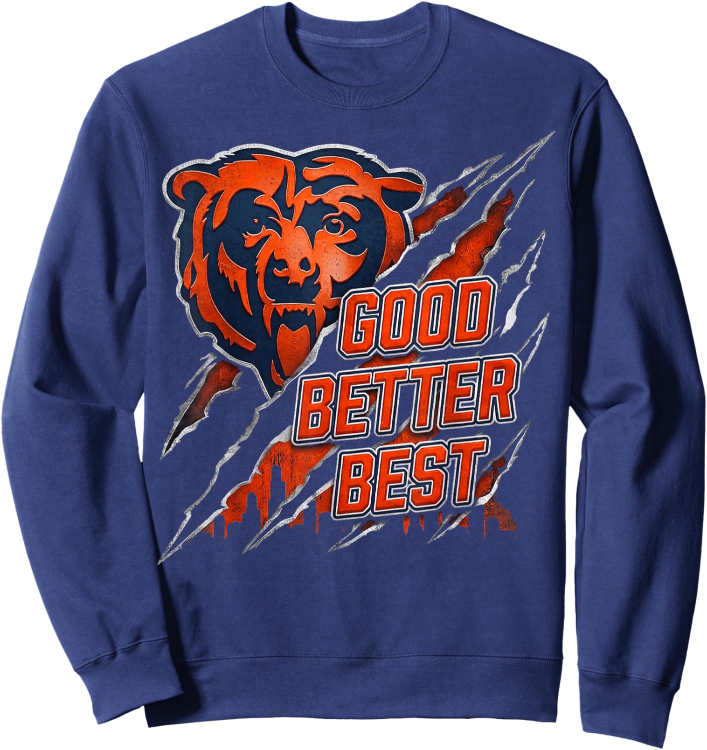 Good Better Best Motivational Men Women Sweatshirt - Sweatshirt | Navy
