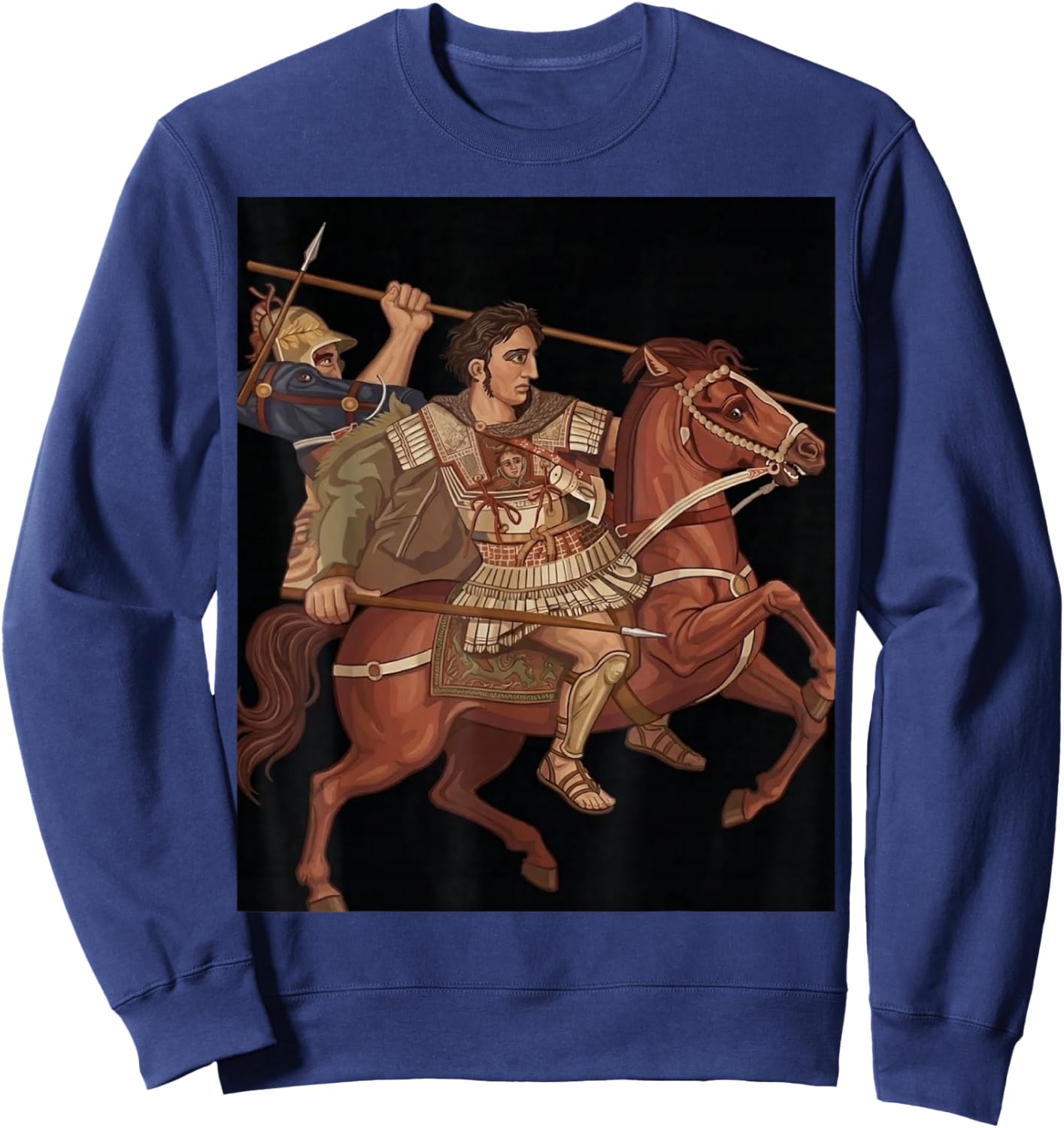 Alexander The Great, King of Macedon Sweatshirt - Sweatshirt | Navy