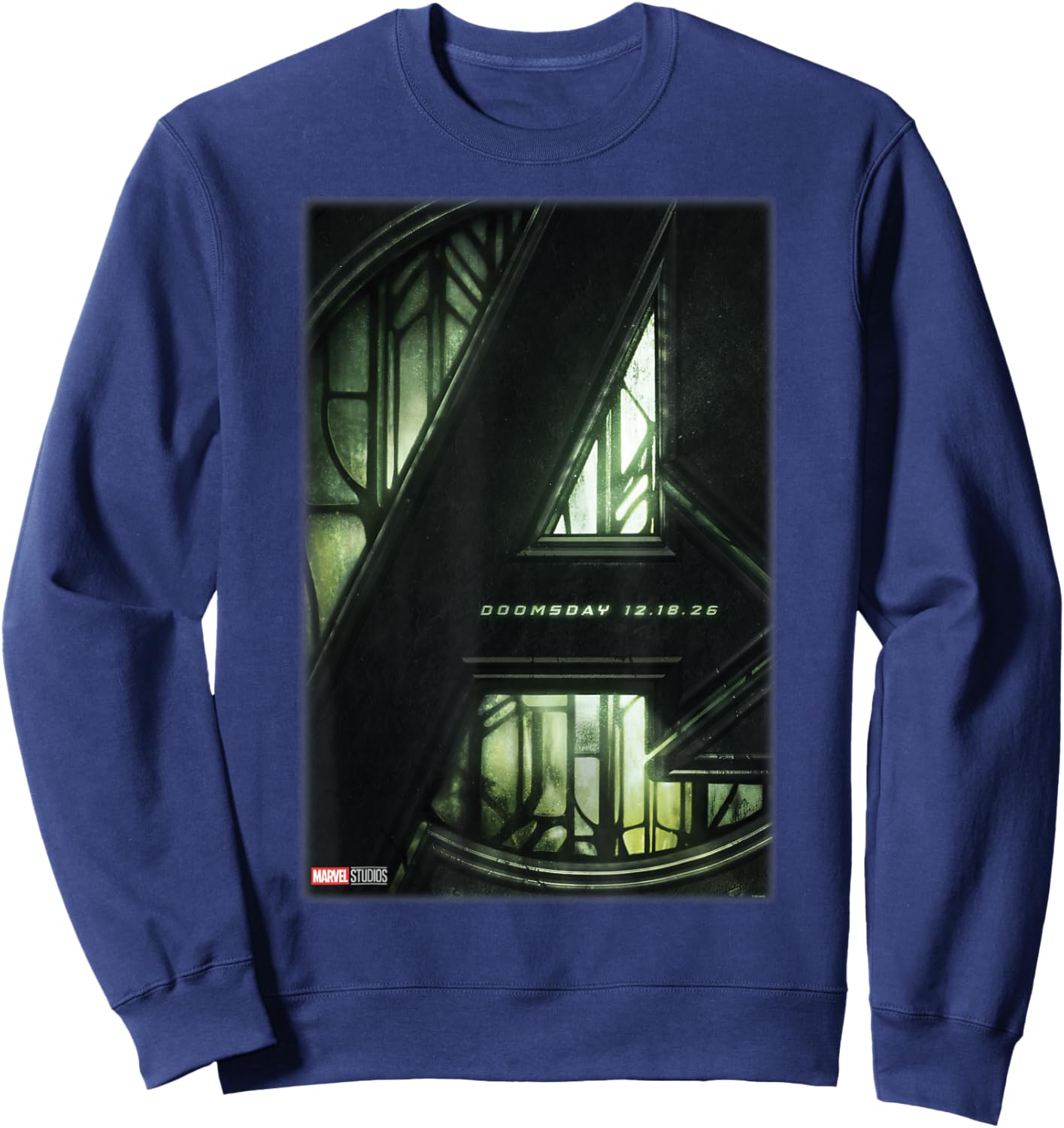 Marvel Avengers: Doomsday Doctor Doom Poster Sweatshirt - Sweatshirt | Navy