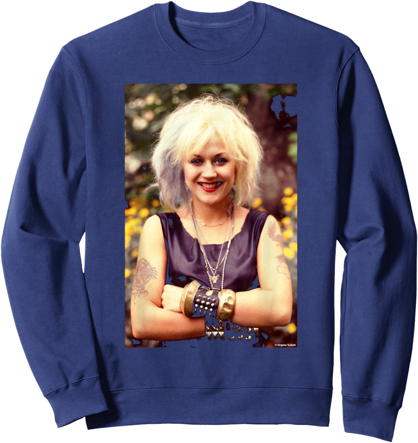 Beki Bondage Singer Vice Squad by Virginia Turbett Sweatshirt - Sweatshirt | Navy