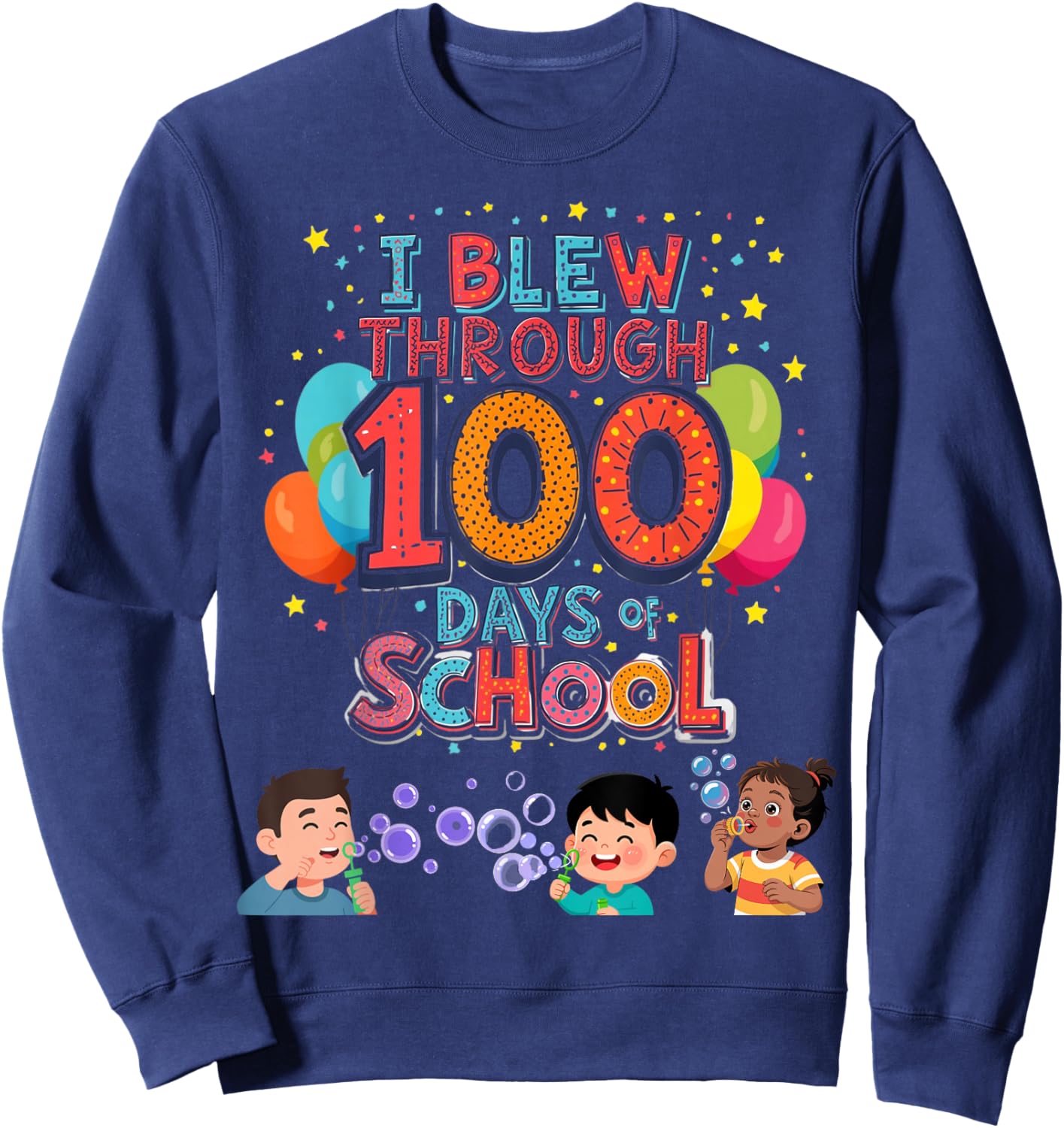 100th Day of School - Kids Sweatshirt - Sweatshirt | Navy