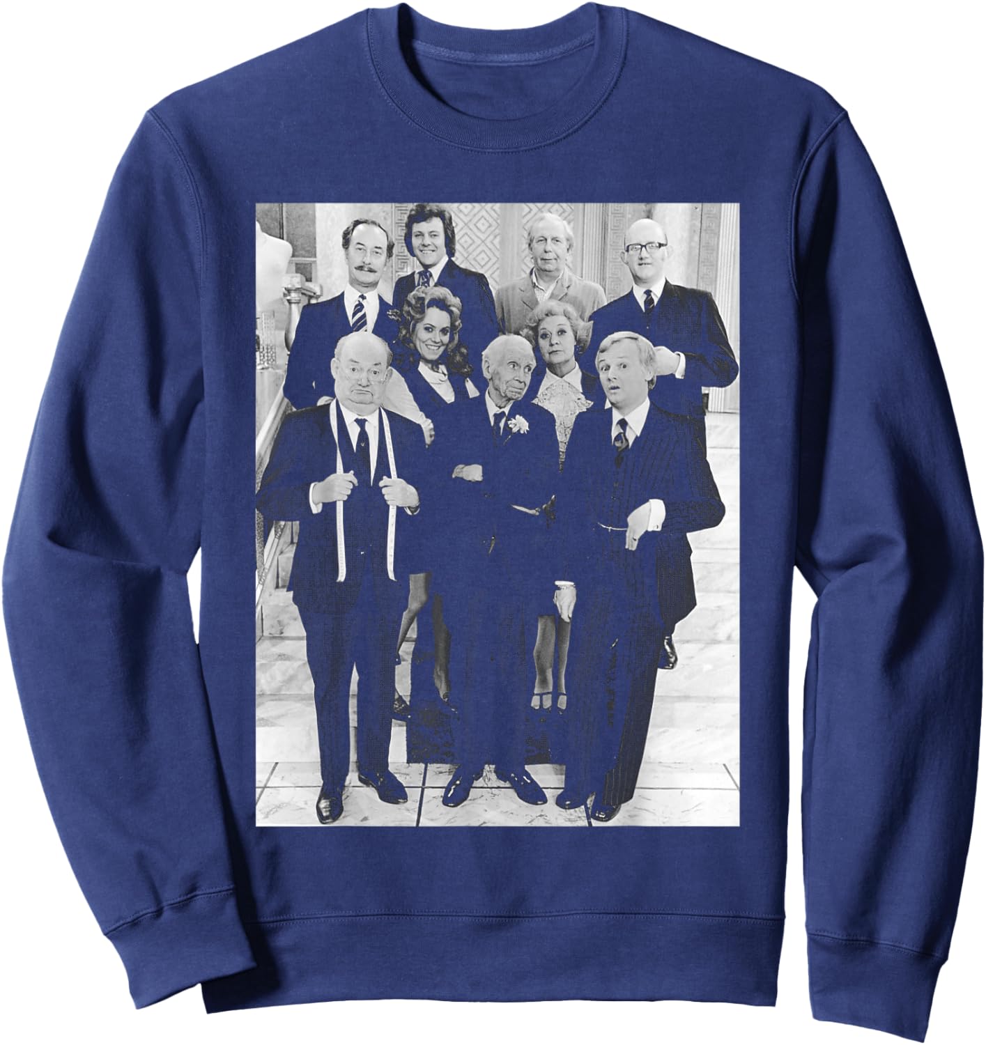 are You Being Served Cast Comedy Show 1976 Sweatshirt - Sweatshirt | Navy