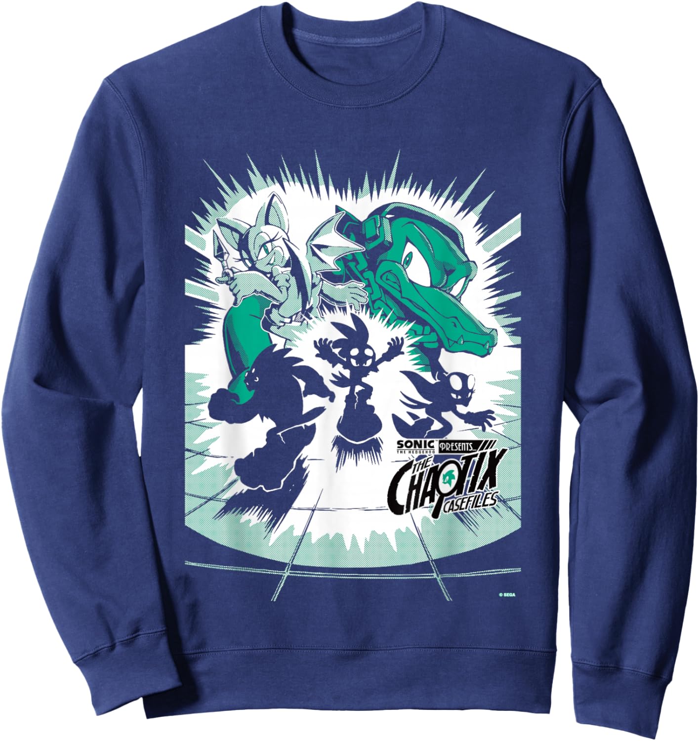 Sonic The Hedgehog Chaotix Casefiles Episode 2 Sweatshirt - Sweatshirt | Navy
