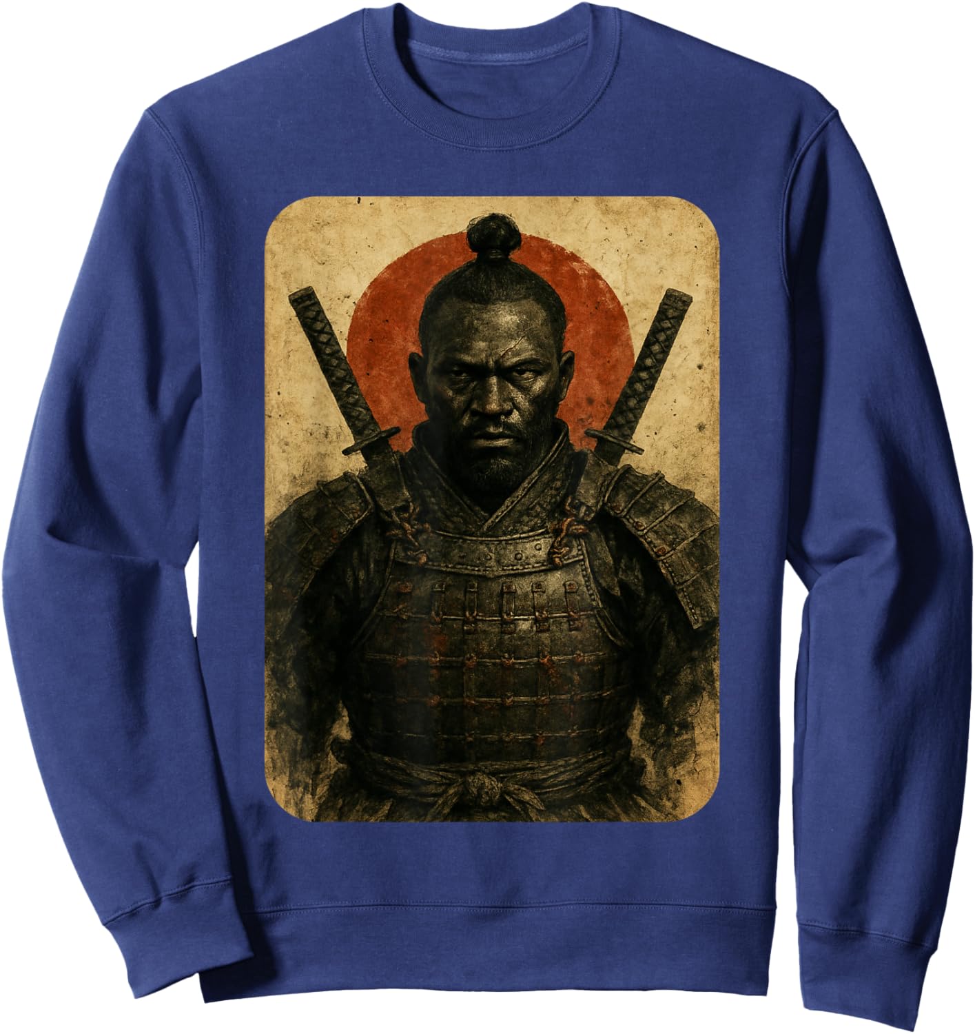 Yasuke African Samurai Heritage Japanese Black History Month Sweatshirt - Sweatshirt | Navy