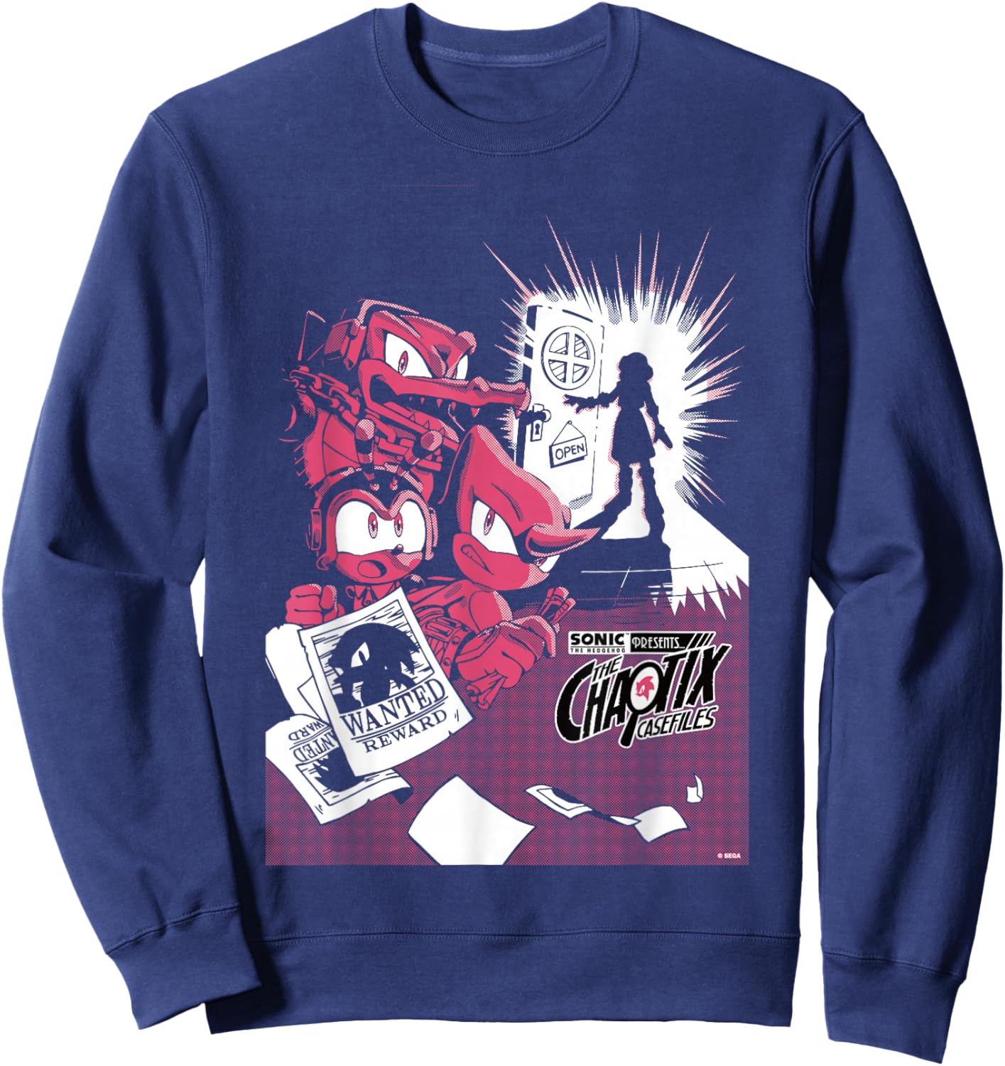 Sonic The Hedgehog Chaotix Casefiles Episode 1 Sweatshirt - Sweatshirt | Navy