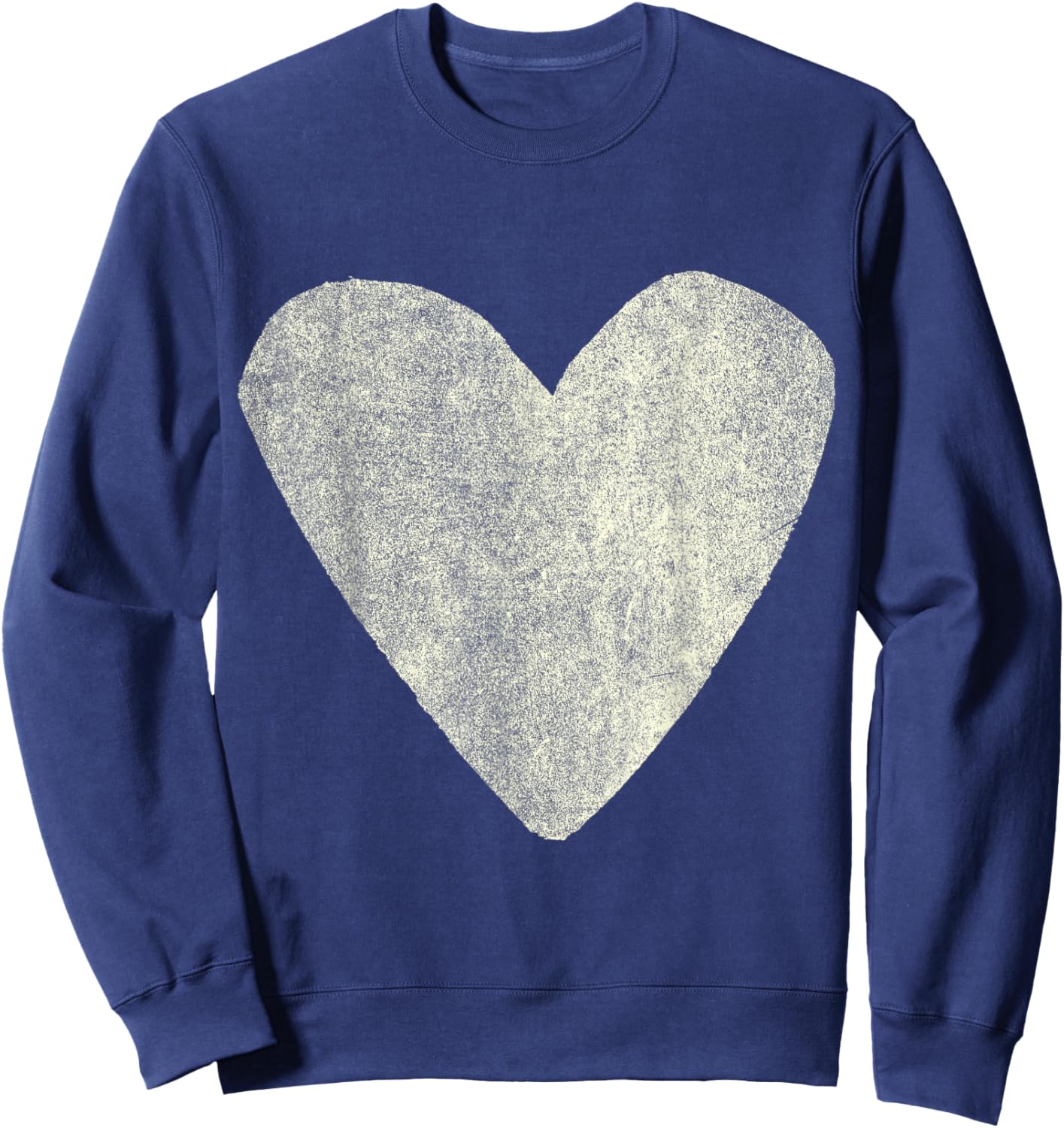 Positive Mental Health Awareness Colorful Heart Ivory Sweatshirt - Sweatshirt | Navy