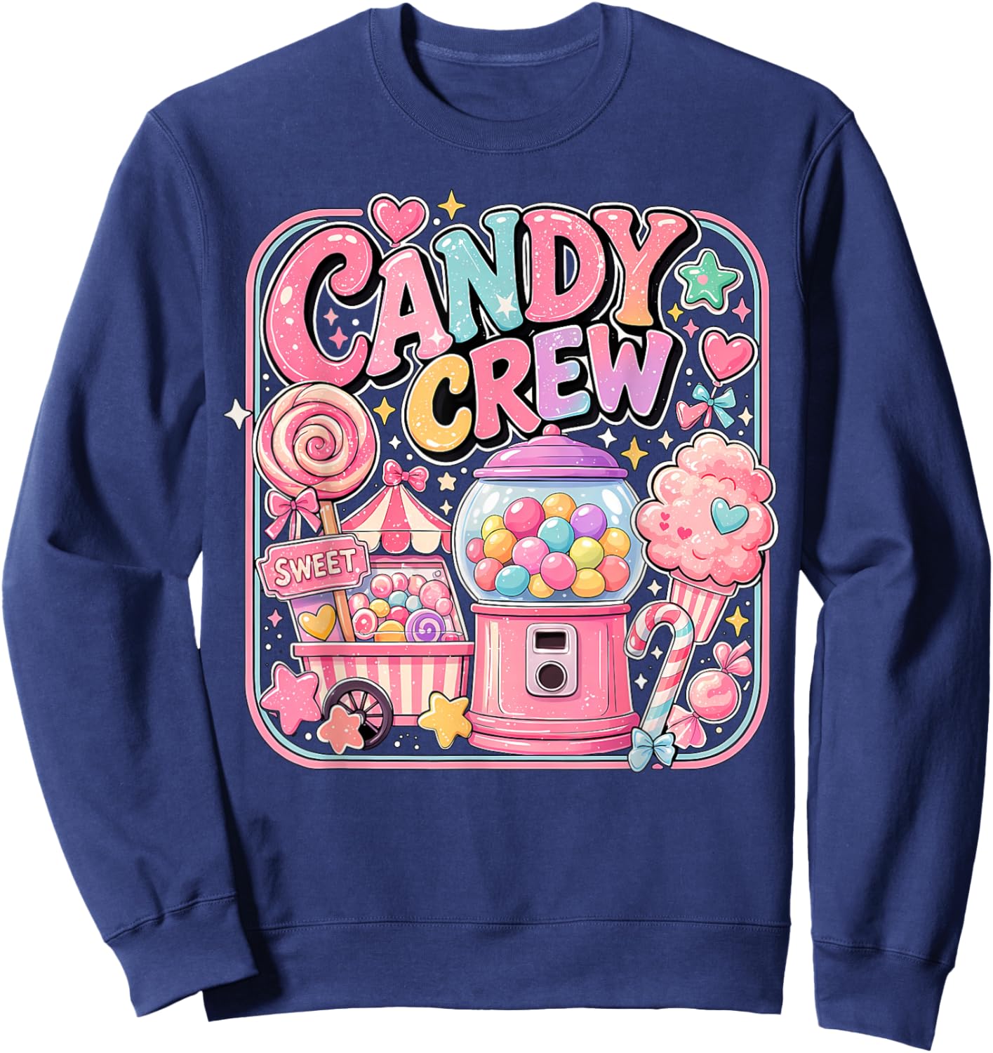 Candy Crew Candy Costume Women Candy Land Kids Sweetie Sweatshirt - Sweatshirt | Navy