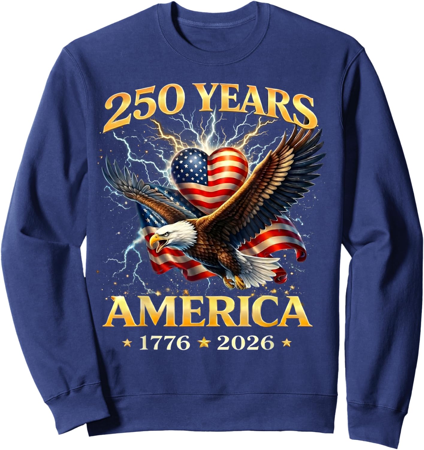 250 Years America 1776 2026 Gifts Women Sweatshirt - Sweatshirt | Navy