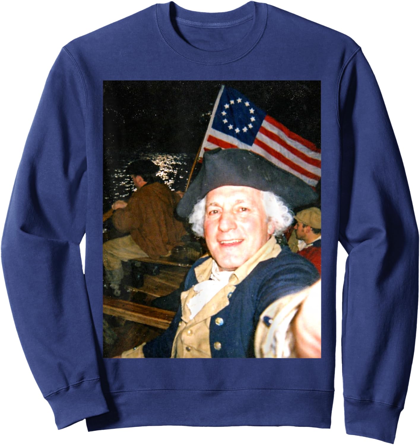 George Washington Crossing The Delaware Sweatshirt - Sweatshirt | Navy