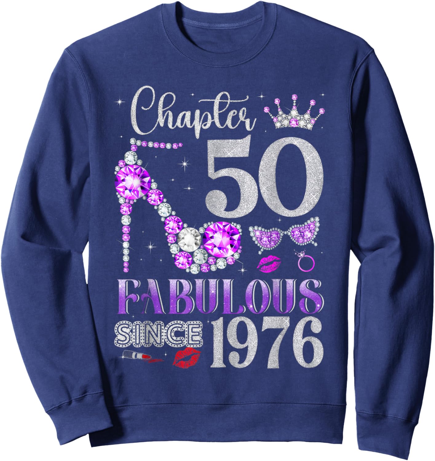50th Birthday Women Sweatshirt - Sweatshirt | Navy