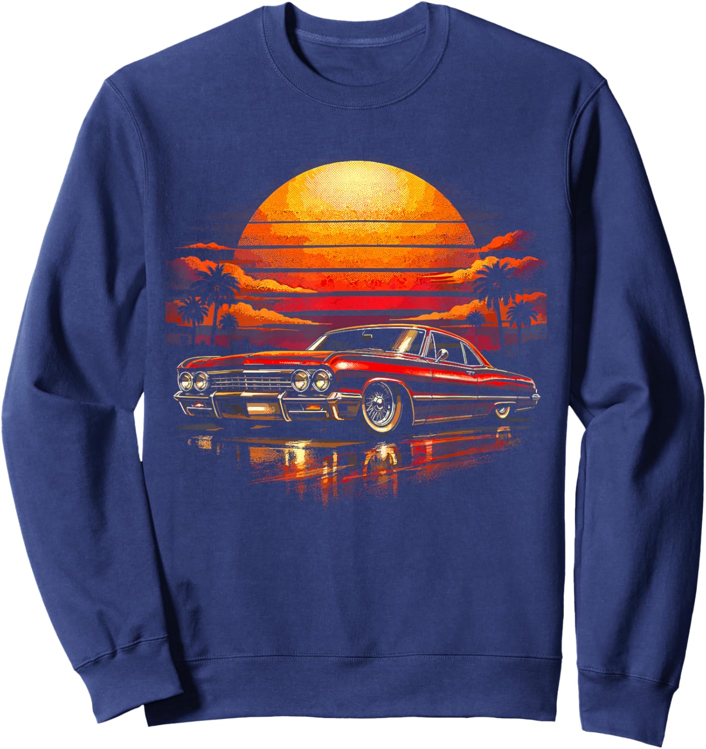 Lowrider Car Sweatshirt - Sweatshirt | Navy