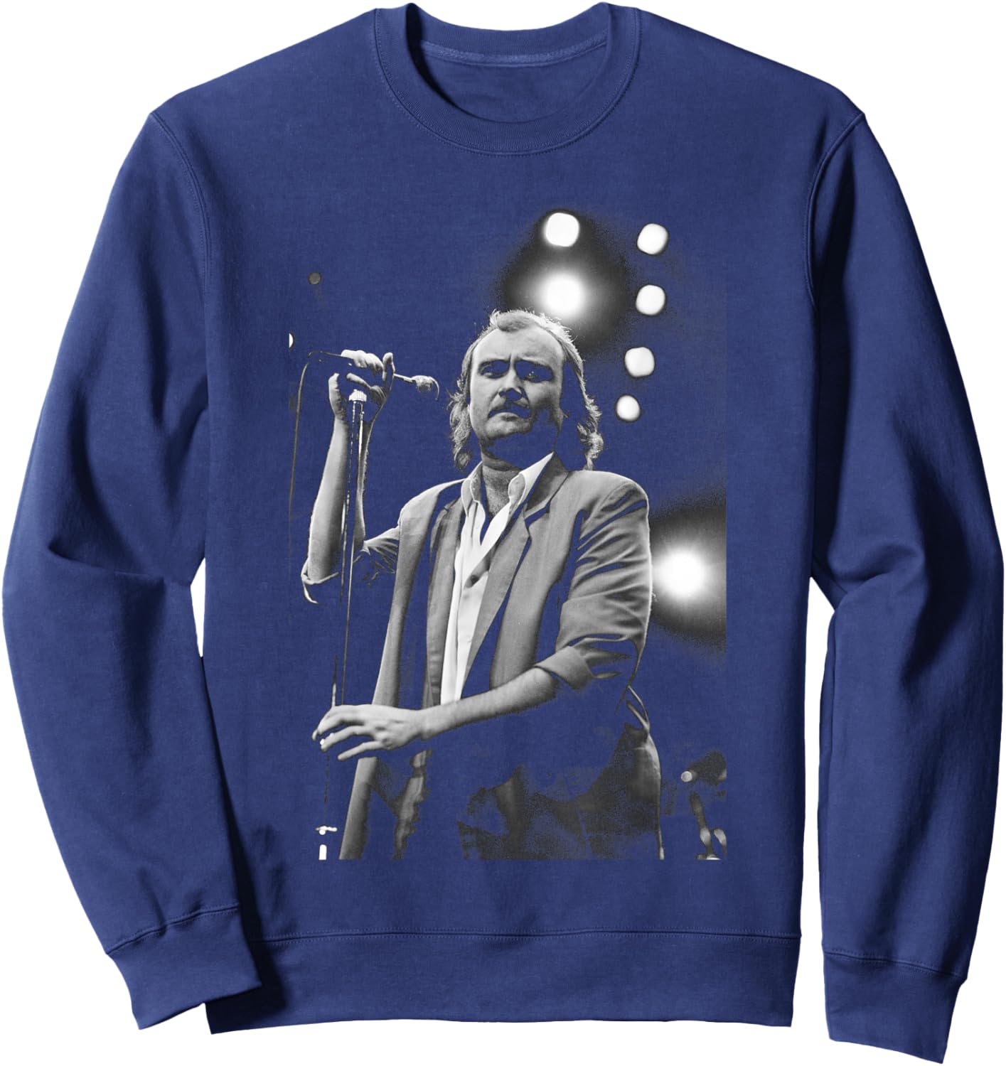Phil Collins Genesis Live Atlanta USA Invisible Touch Tour Sweatshirt - Sweatshirt | Navy
