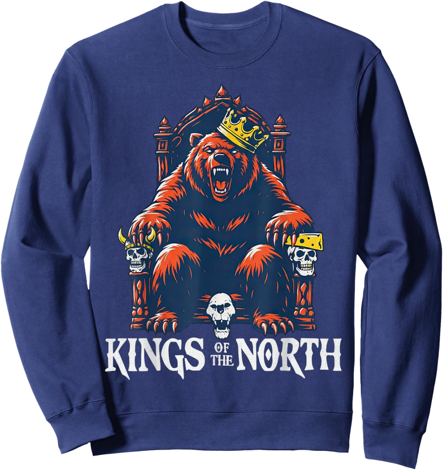 Kings of The North Bear Sweatshirt - Sweatshirt | Navy