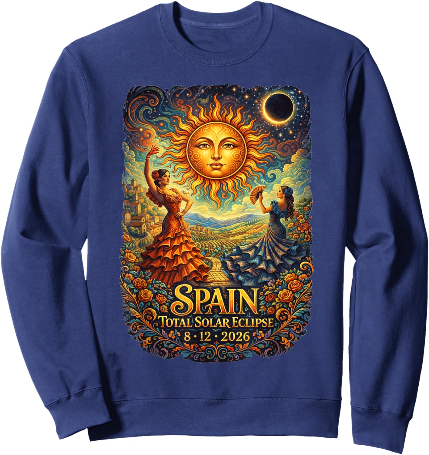 August 12 Astronomy Lover Sweatshirt - Sweatshirt | Navy