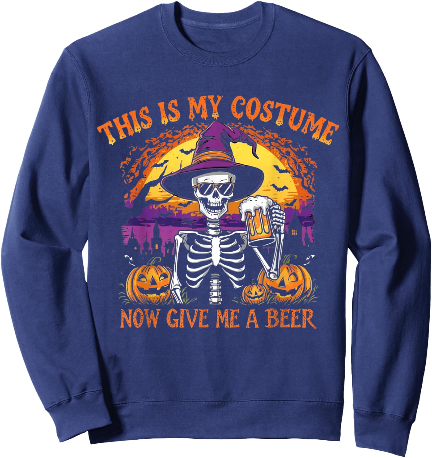 Funny This is My Halloween Costume Women 2025 Sweatshirt - Sweatshirt | Navy