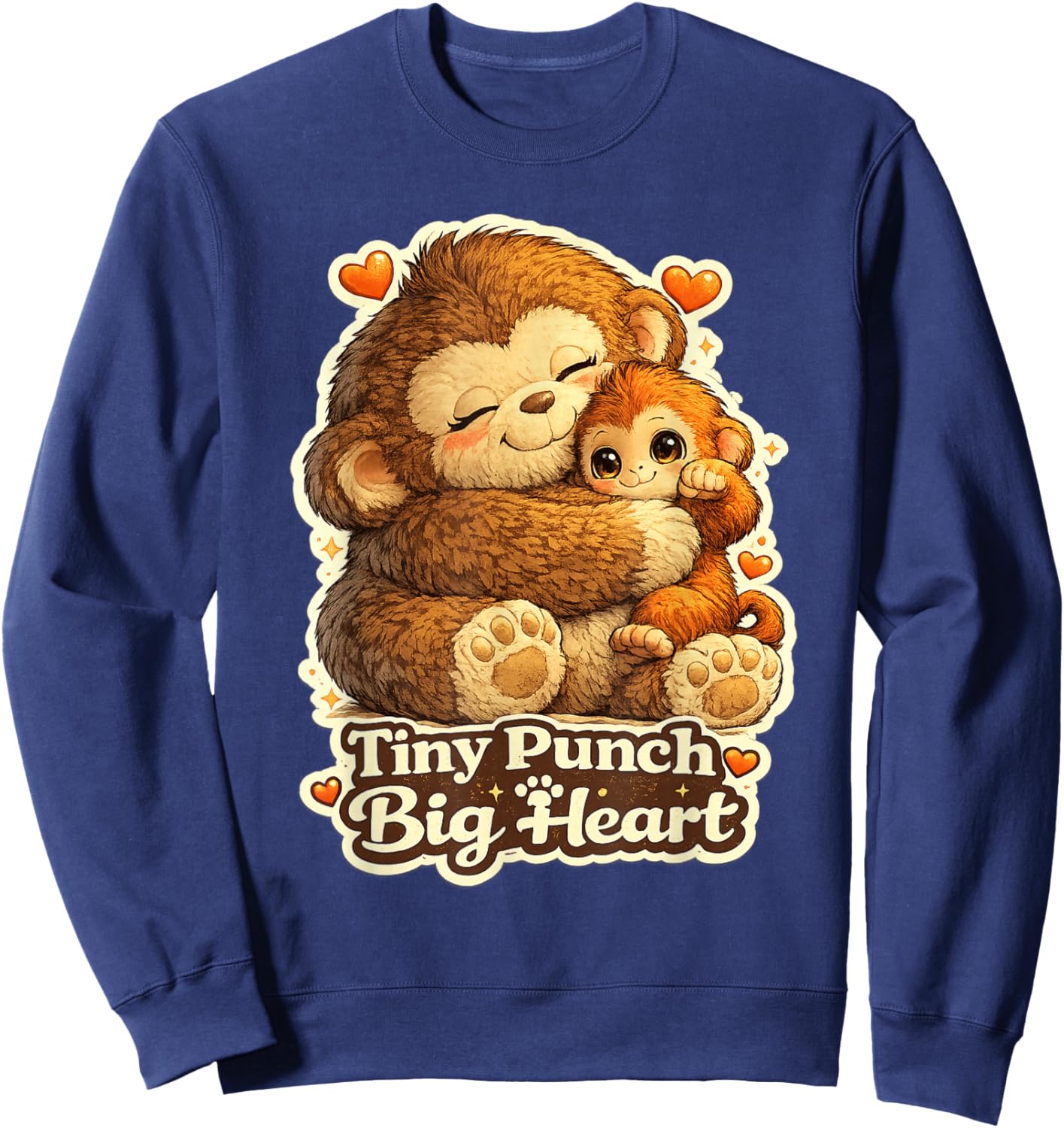 Cute But Punchy Monkey Sweatshirt - Sweatshirt | Navy