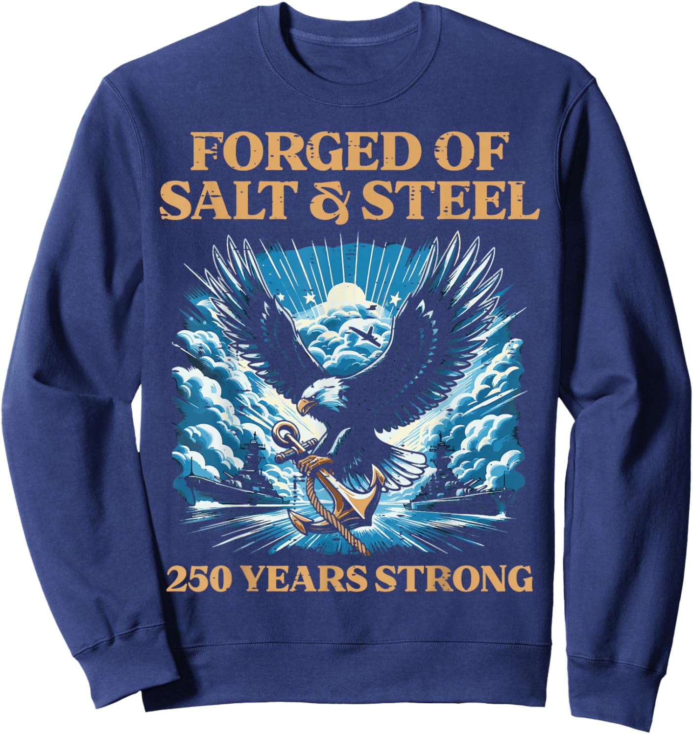 Forged 250 Year American 250th Anniversary USA Men Women Kid Sweatshirt - Sweatshirt | Navy