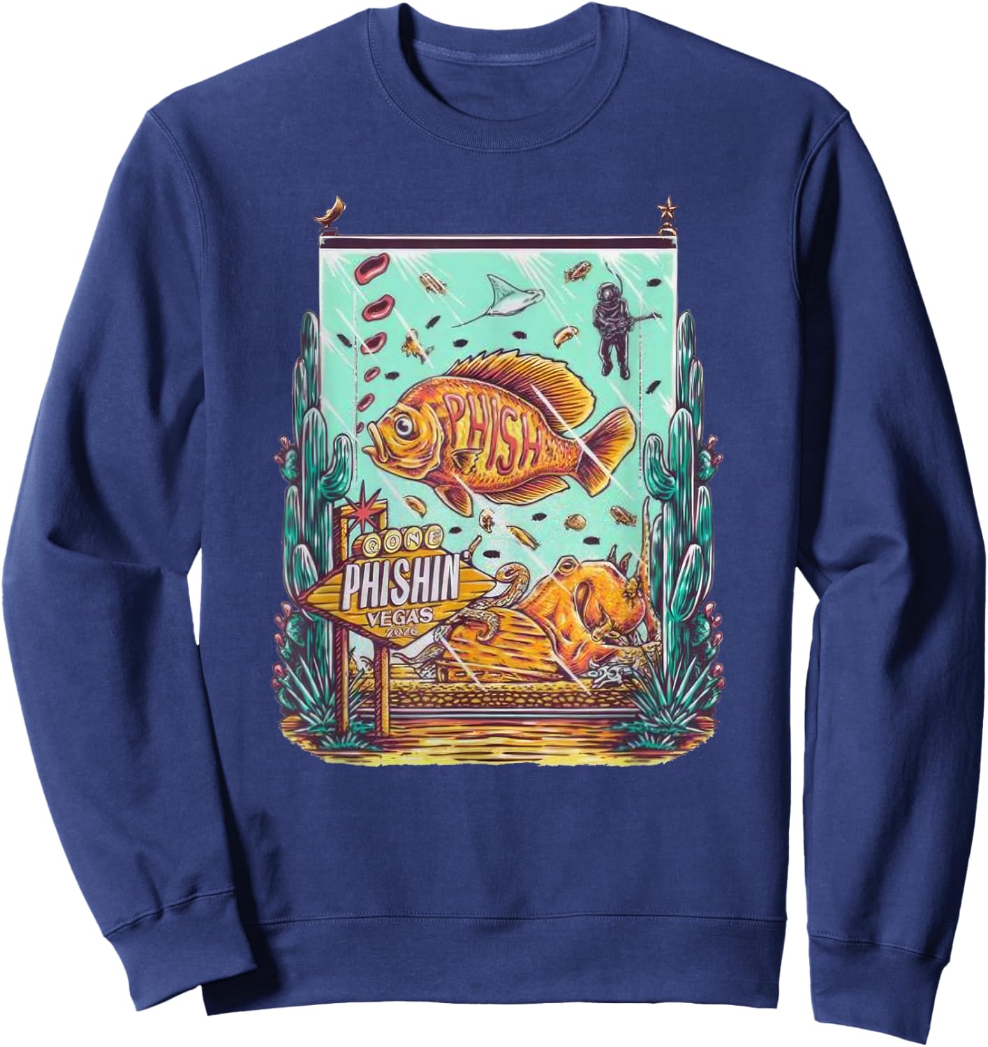 Phish 9 Nights At Sphere Lasvegas 2026 Sweatshirt - Sweatshirt | Navy