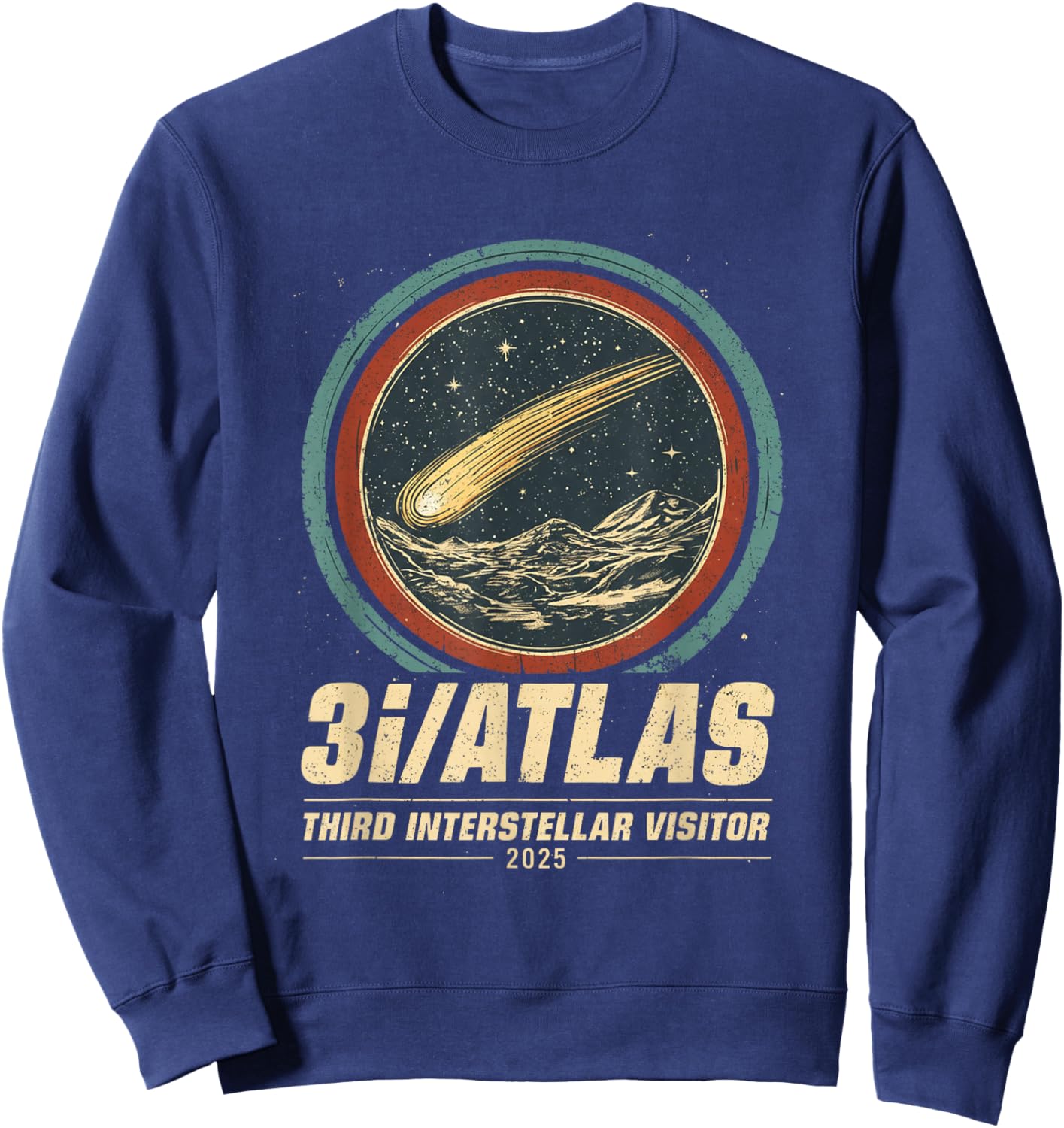 3i/Atlas Interstellar Visitor 2025 Sweatshirt - Sweatshirt | Navy