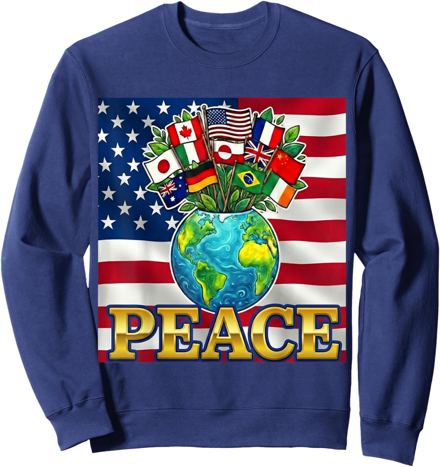 International Peace Board Earth’s Harmony Sweatshirt - Sweatshirt | Navy
