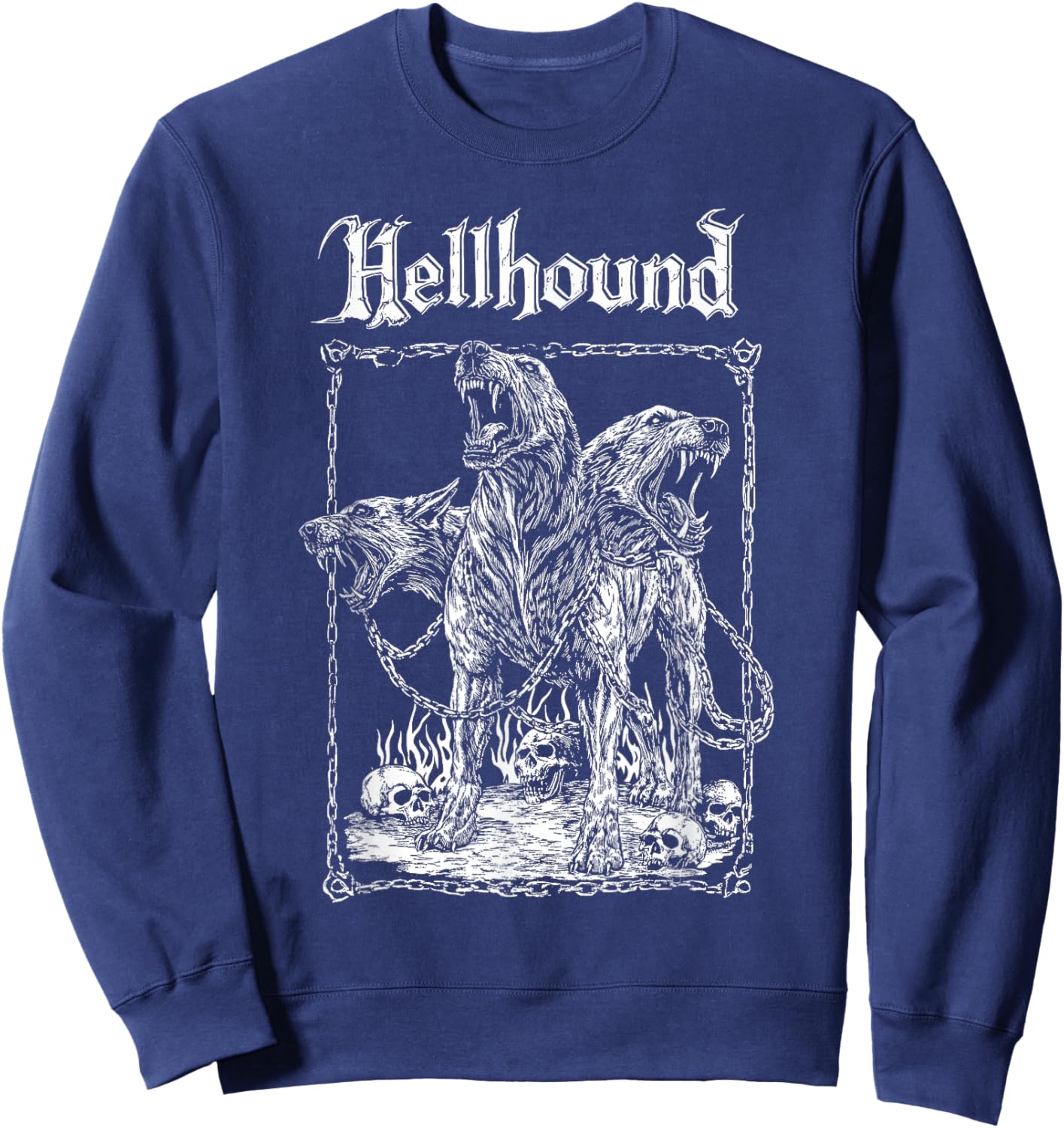 Hell Hound Cerberus Underworld Dog Hades Alternative Sweatshirt - Sweatshirt | Navy