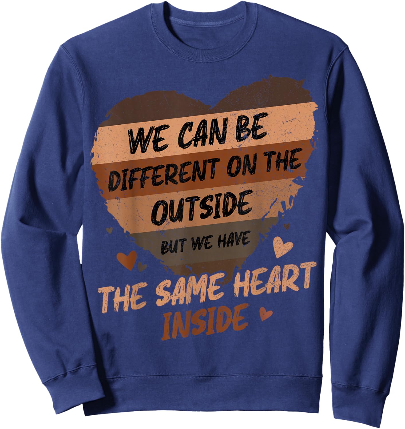 Same Heart Black History Month African American Women Kids Sweatshirt - Sweatshirt | Navy