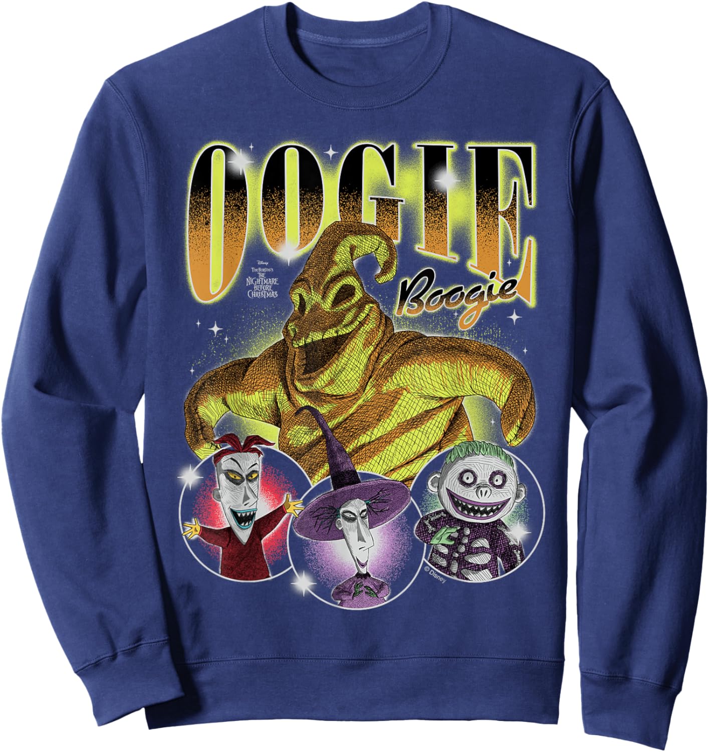 Oogie Boogie Spooky Fun Disney Villain Design Sweatshirt - Sweatshirt | Navy