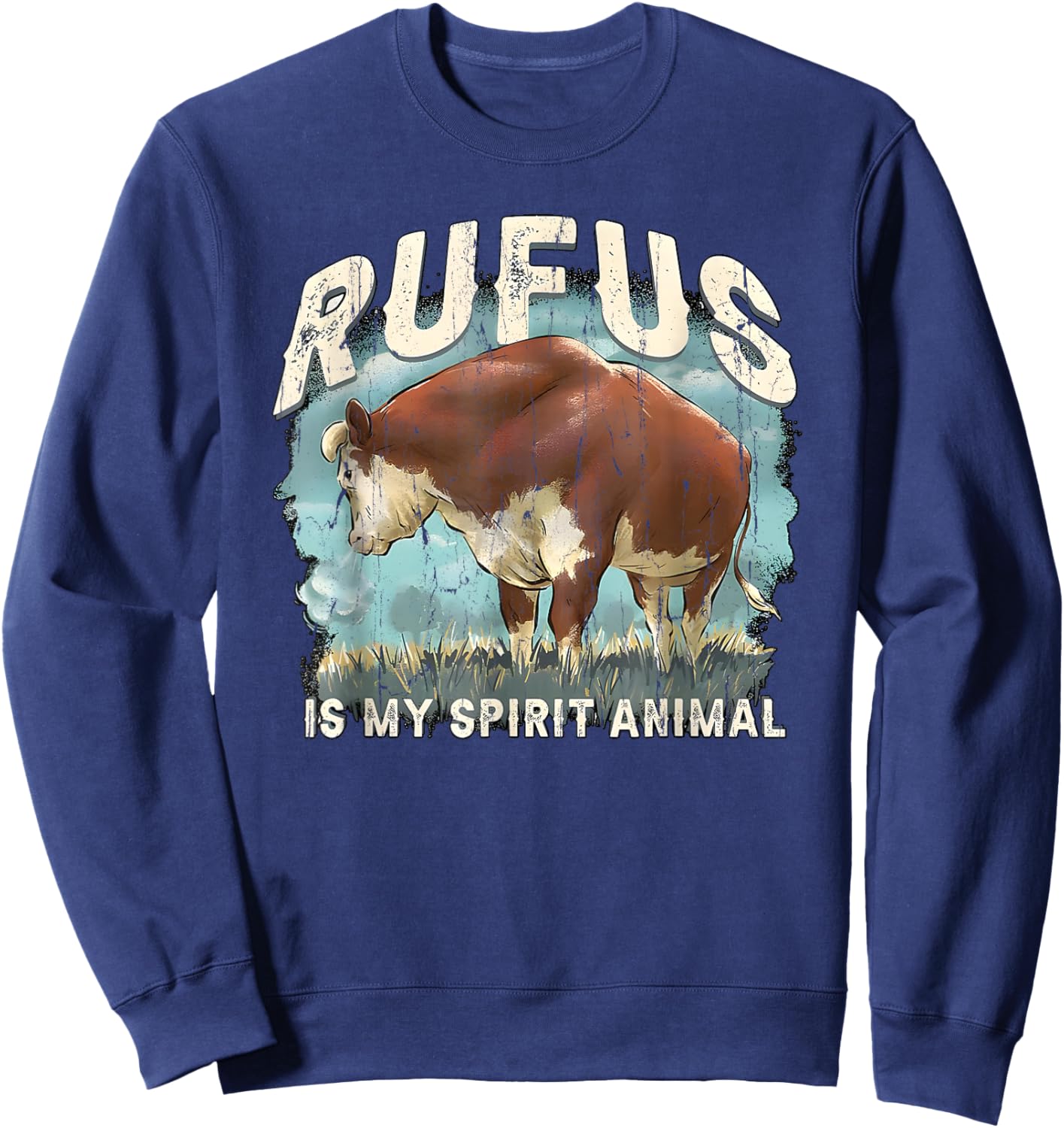 Rufus is My Spirit Animal Sweatshirt - Sweatshirt | Navy