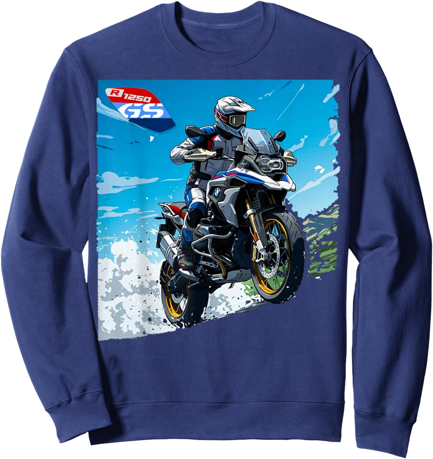 R 1250 GS Adventure Bike Motorcycle Sweatshirt - Sweatshirt | Navy
