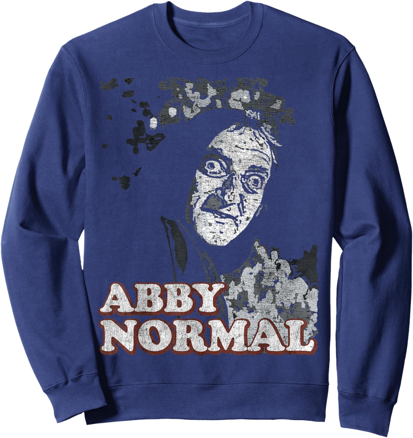 Abby Normal Brain Funny Halloween Sweatshirt - Sweatshirt | Navy