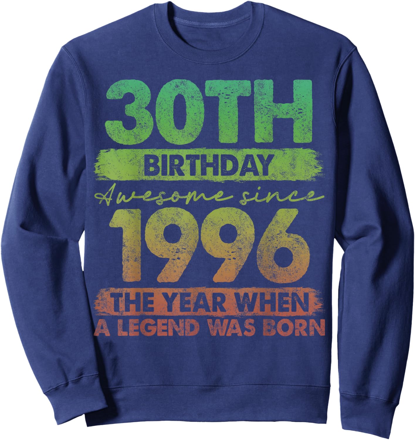 30 Year Old Gifts Vintage 1996 Limited Edition 30th Birthday Sweatshirt - Sweatshirt | Navy