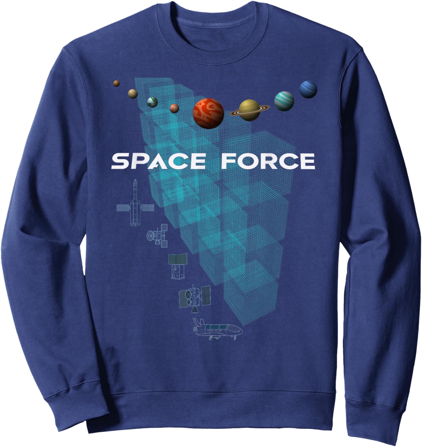 Space Force -Space Sweatshirt - Sweatshirt | Navy