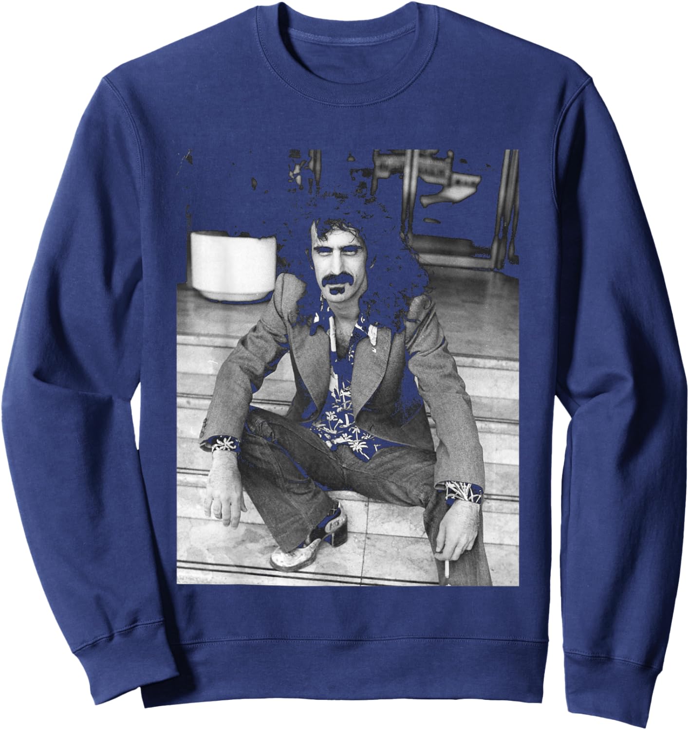 Frank Zappa 10 Years of The Mothers Tour in London 1974 Sweatshirt - Sweatshirt | Navy